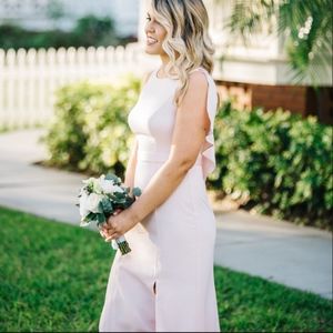 Blush bridesmaid dress open back size 4 Vera Wang